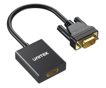 Przejściówka Unitek Adapter VGA - HDMI  (1080P/60Hz, 15cm)